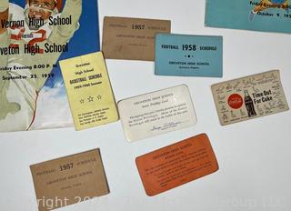 Groveton High School, Fairfax VA Sports Ephemera From the 1950's