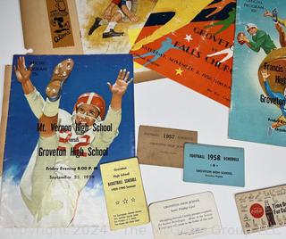 Groveton High School, Fairfax VA Sports Ephemera From the 1950's