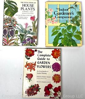 Three (3) Books on Gardening and House Plants