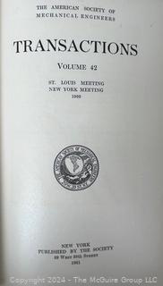 American Society Mechanical Engineers Transactions Vol. 42, 1921