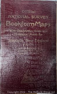 Three (3) Maps of New England Circa 1920 and Book on Plymouth, MA