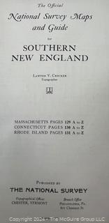 Three (3) Maps of New England Circa 1920 and Book on Plymouth, MA