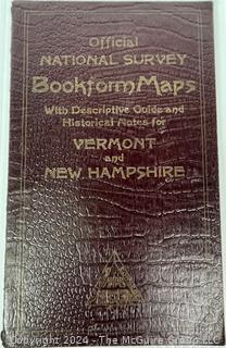 Three (3) Maps of New England Circa 1920 and Book on Plymouth, MA