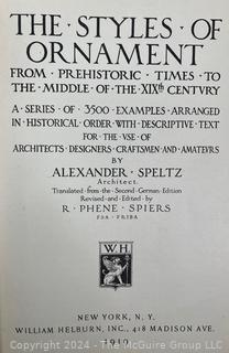 Traveling America and Antique Hunting and The Styles Of Ornament 1919 Speltz And Spiers Helbuen Printers