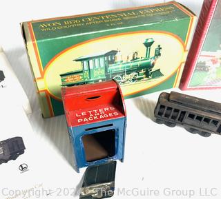 Hallmark Train Ornaments, Jigsaw Puzzles and Book