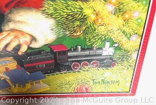 Hallmark Train Ornaments, Jigsaw Puzzles and Book