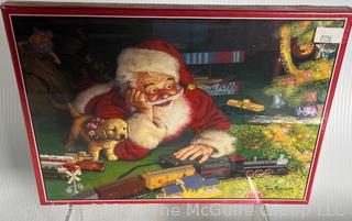 Hallmark Train Ornaments, Jigsaw Puzzles and Book