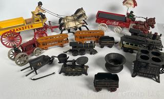 Collection of Cast Iron Miniature Toys