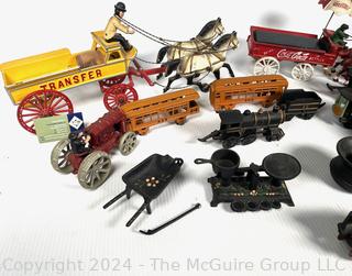 Collection of Cast Iron Miniature Toys