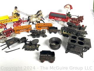 Collection of Cast Iron Miniature Toys