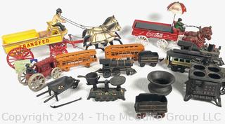 Collection of Cast Iron Miniature Toys