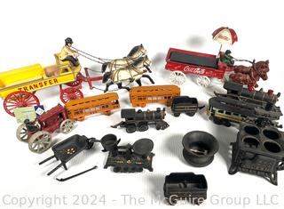 Collection of Cast Iron Miniature Toys