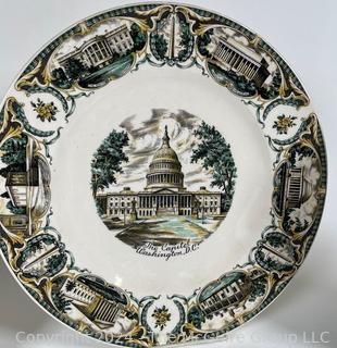 Six (6) Souvenir and Travel Transferware Porcelain Plates