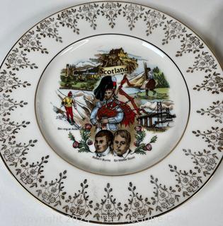 Six (6) Souvenir and Travel Transferware Porcelain Plates