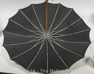 Silk Umbrella with Lucite Handle. 