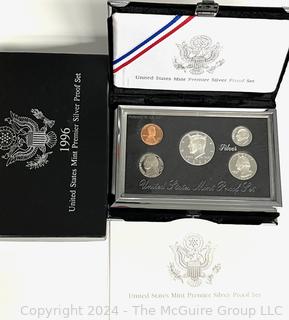 1996 S U.S. Mint Premier Silver Proof Set 90% Silver W/ Box