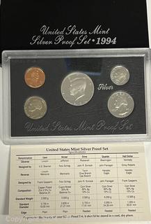 1994 United States Mint Silver Proof Set