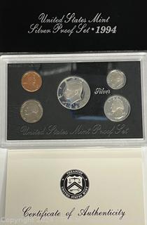 1994 US Mint Proof Set Silver Coin Set