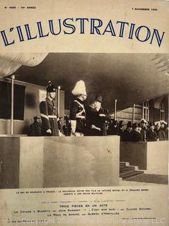 "L'Illustration" November 7, 1936 A French Weekly News Magazine 