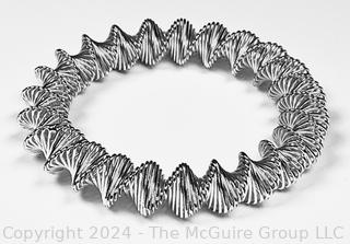 Silver Tone "Slinky" Bracelet