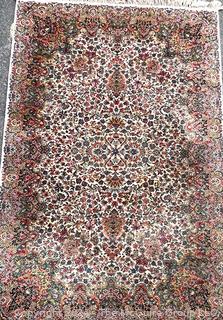 Karastan Floral Kirman Worsted Wool Rug, #742.   70" x 119".