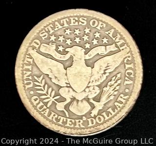 1912-S Barber 25C Silver Quarter Coin