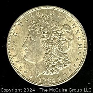 1921 P Morgan Silver Dollar Coin