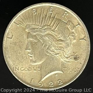 1922 Peace Silver Dollar Coin