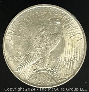 1922 P Peace Silver Dollar  Coin