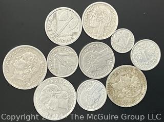 Group of Foreign Coins including French Francs