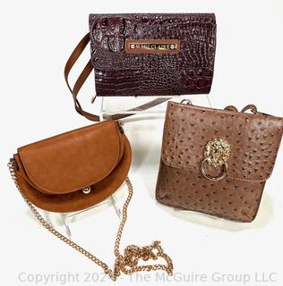 Three (3) New Leather Handbags Including Carlos Santana, Lauren Conrad & Madi Claire