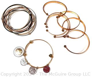 Three (3) Groups of Stacking Bangle Bracelets