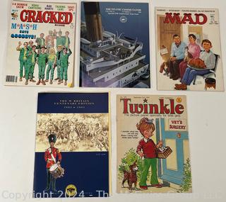 Eleven (11) Magazines Including Titanic, Newsweek OJ Simpson, Twinkle and Mad Magazine