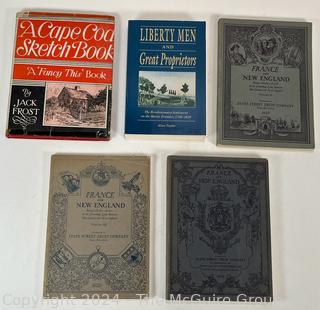 Five (5) Books Including Cape Cod Sketch Book.