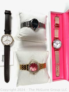 Four (4) New Ladies Fashion Wrist Watches