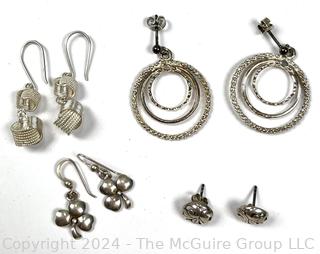 Four (4) Pairs of Dangle Earrings