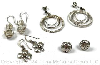 Four (4) Pairs of Dangle Earrings