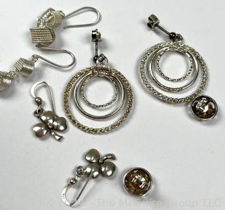 Four (4) Pairs of Dangle Earrings