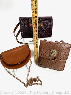 Three (3) New Leather Handbags Including Carlos Santana, Lauren Conrad & Madi Claire