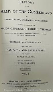 Two (2) Volume Set of the History of the Army of the Cumberland by Thomas B. Van Horne Books
