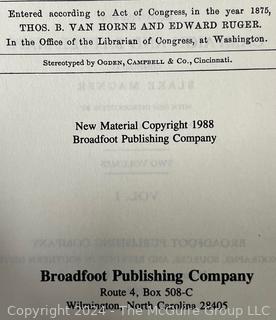 Two (2) Volume Set of the History of the Army of the Cumberland by Thomas B. Van Horne Books
