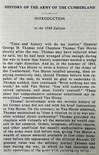 Two (2) Volume Set of the History of the Army of the Cumberland by Thomas B. Van Horne Books
