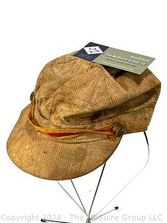 C 1900 Child's Hat with Early US Navy Buttons (Fouled Anchor variety) with Red and Gold Woven Band