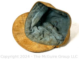 C 1900 Child's Hat with Early US Navy Buttons (Fouled Anchor variety) with Red and Gold Woven Band