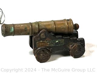 Cast Iron, Tin and Carved Wood Folk Art Military Toys