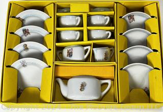 Tea Time Childs Toy China Serving Set in Box 