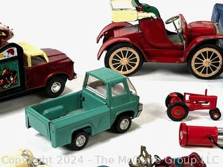 Toy Cars Including Matchbox and Lensey in Carrying Case