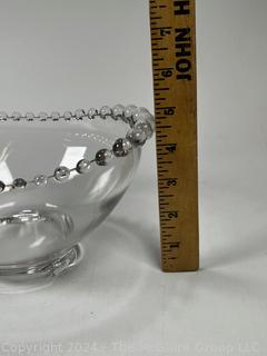 Clear Imperial Glass Candlewick Serving Dishes, Platters and Trays