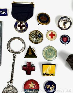 Club and Service Pins, Medals, Money Clip, Etc.