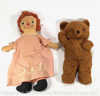 Raggedy Ann & Teddy Bear 